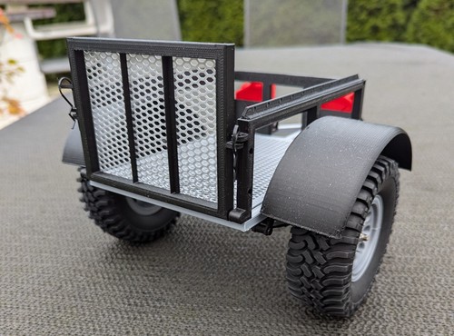 1/10 RC Crawler Trailer Anhänger (3D Druck) mit allem Zubehör - Bild 2 von 6