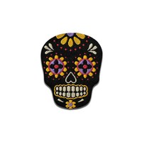 Muertos Schwarz/Gelb - AufnäHer, BüGelbild, AufbüGler, GrößE: 3,6 X 3 Cm