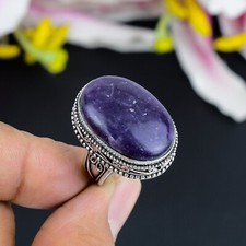 Natural Blue Sodalite Gemstone Handmade Jewelry 925 Sterling Silver Ring