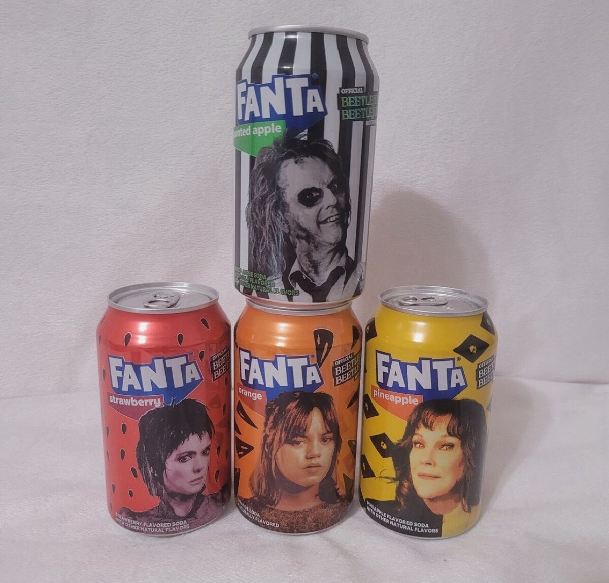 Whole SET (4) Fanta Haunted Apple, Orange, Pineapple, Strawberry