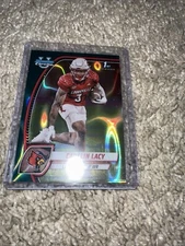 CAULLIN LACY 2024 BOWMAN CHROME UNIVERSITY FOOTBALL TEAL LAVA