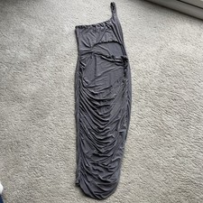 Pretty Little Thing Grey Bodycon Dress Size 10
