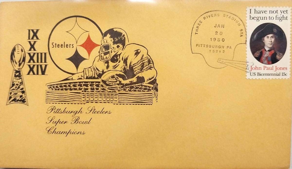 1980 PITTSBURGH STEELERS 4-Time SUPER BOWL CHAMPIONS FIRST-DAY COVER