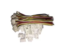 15 Sets JST XH 2.54MM 4 Pin Female Connector 100mm Flat Wire 26AWG Cable Use