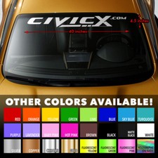 Windshield Banner Vinyl Decal Sticker Fits Honda 10th Gen Si Type R Civicx.com Windshield Banner Vinyl Decal Sticker Fits Honda 10th Gen Si Type R Civicx.com