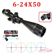 PRESMA Rifle Scope 6-24x50 AOL RGB Tri Illumination RXR Reticle (EX6-24X50AOL)
