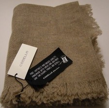 Hochwertiger weicher Premium Luxus Schal 100% Kaschmir Beige 180x50 Damen Herren