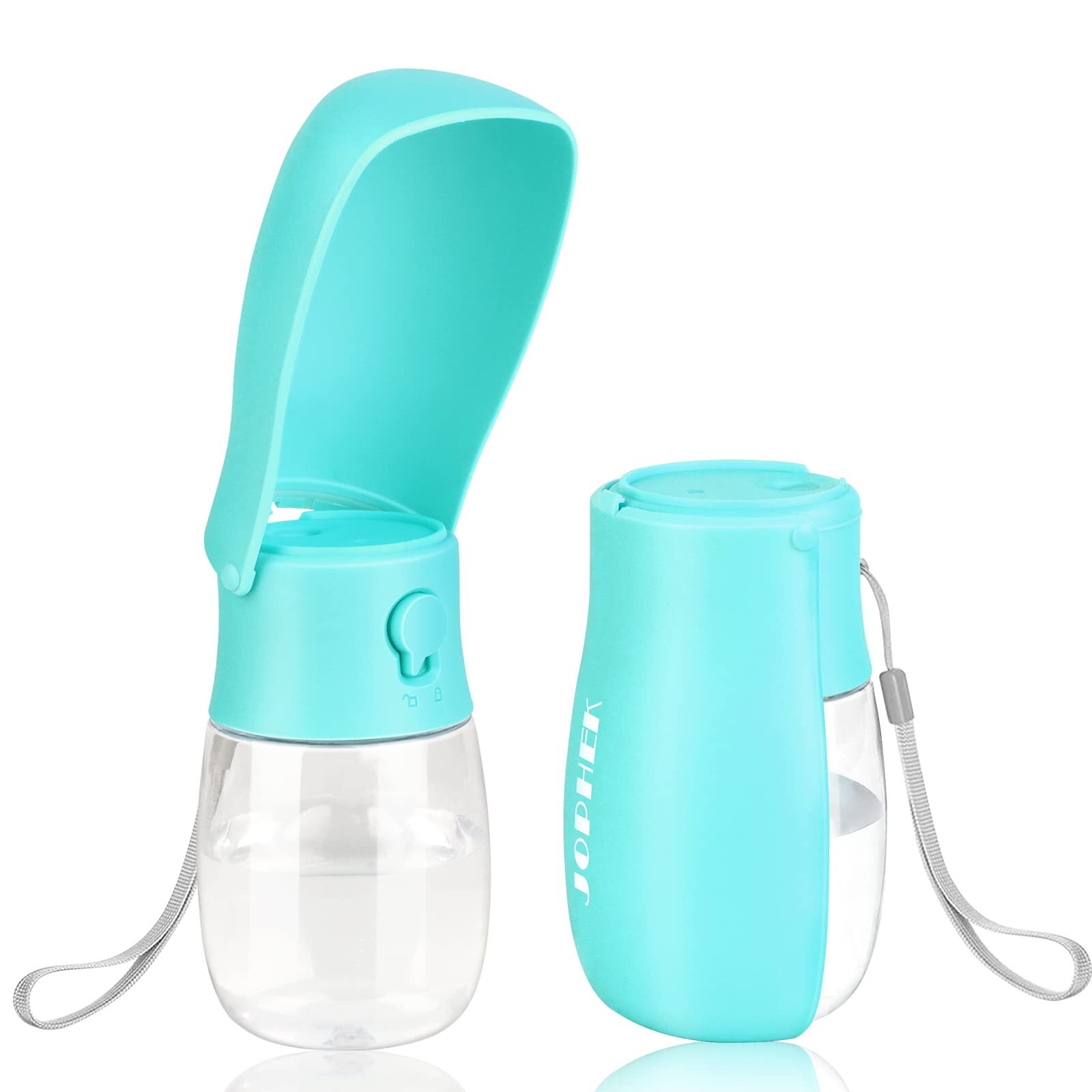 300ML Botella de Agua para Mascotas, 180°Plegable Botellas de Agua para Perro