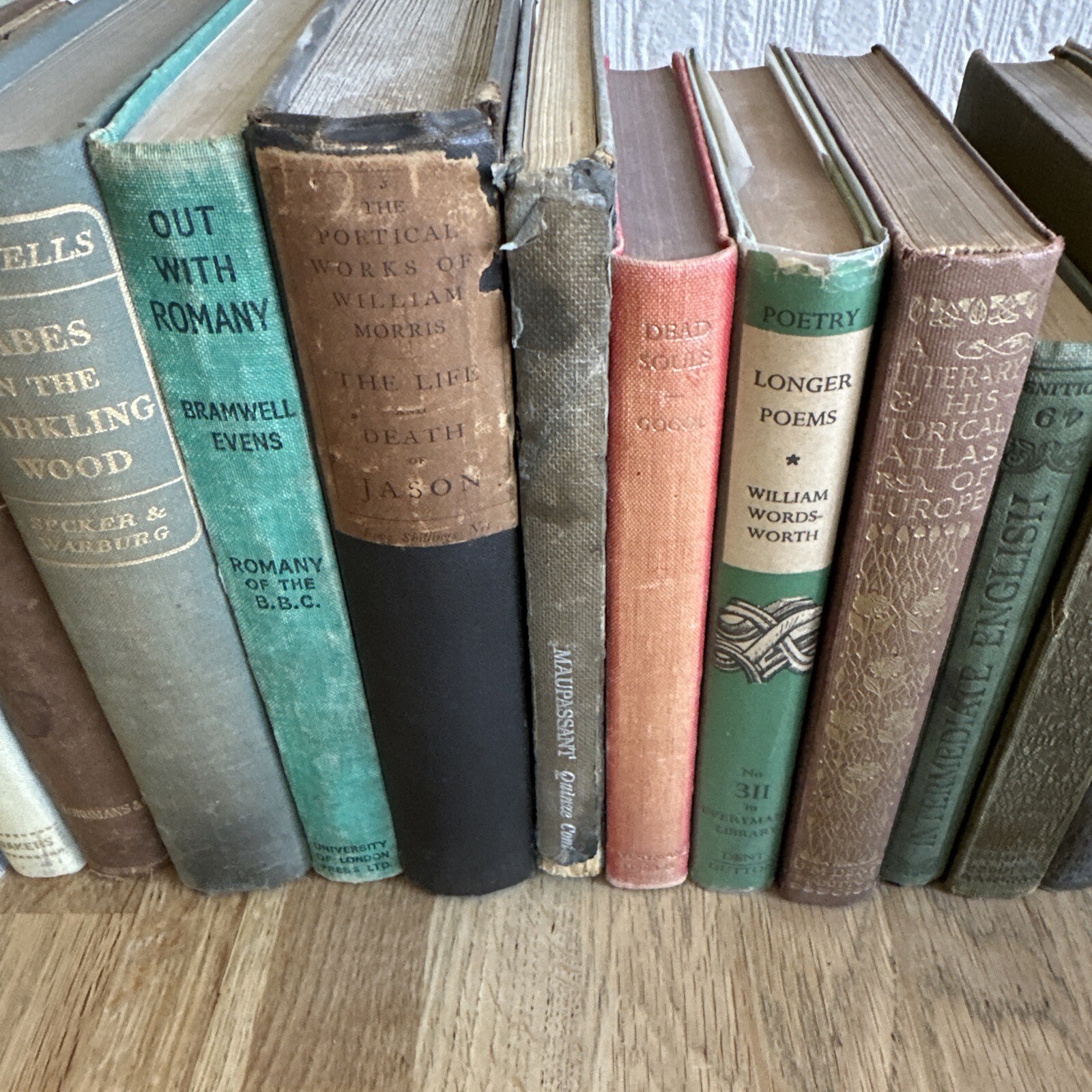 Vintage Antique Books 18x Shelf Fillers Job Lot Shakespear Poetry