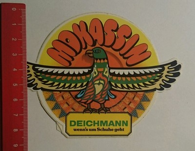 Aufkleber/Sticker: Mokassin Deichmann wenns um Schuhe geht (280716135)