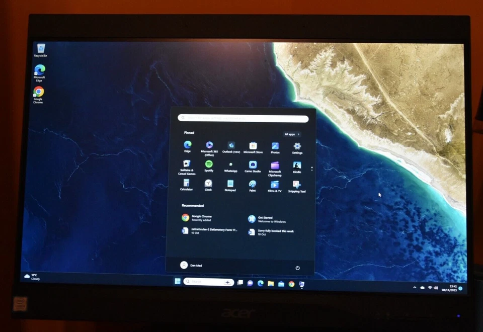 ACER VERITON Z4 VZ4660G ALL-IN-ONE CORE I3 8100 3.6 GHZ 8 GB  SSD 128 GB 21.5"HD - Image 2 of 4