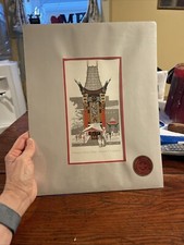 R.M. Quarrie Grauman&rsquo;s Chinese Theater Print/lithograph. NOS Fits 11x14 Frame
