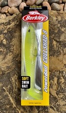 Berkley Powerbait Cullshad 8” Soft Swimbait. Lime Ice. Brand New.