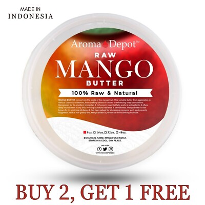 8 oz Mango Butter 100% Natural Raw Pure Unrefined Skin Care Moisturizer