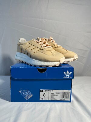 Adidas Retropy E5 GW9420 Womens Cream Lace Up Low Top Sneaker Shoes Size 8