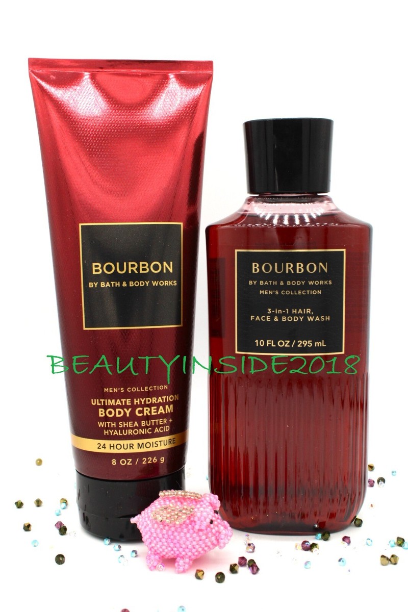 Bath and Body Works Men's Collection BOURBON Body Cream +