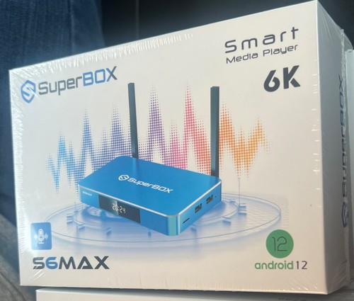 New SuperBox S6 Max Streaming Media Player 6K WiFi 6 - Fast Ship!