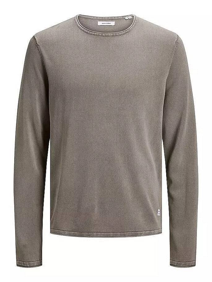 Круглый вырез горловины из трикотажа Jack - Jones Eleo - Бежевый Maglione Girocollo - Taglia XXL Uomo 8990₽