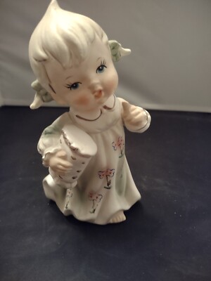 Wolin/Japan 6'' Porcelain Blond Baby Girl With Pillow
