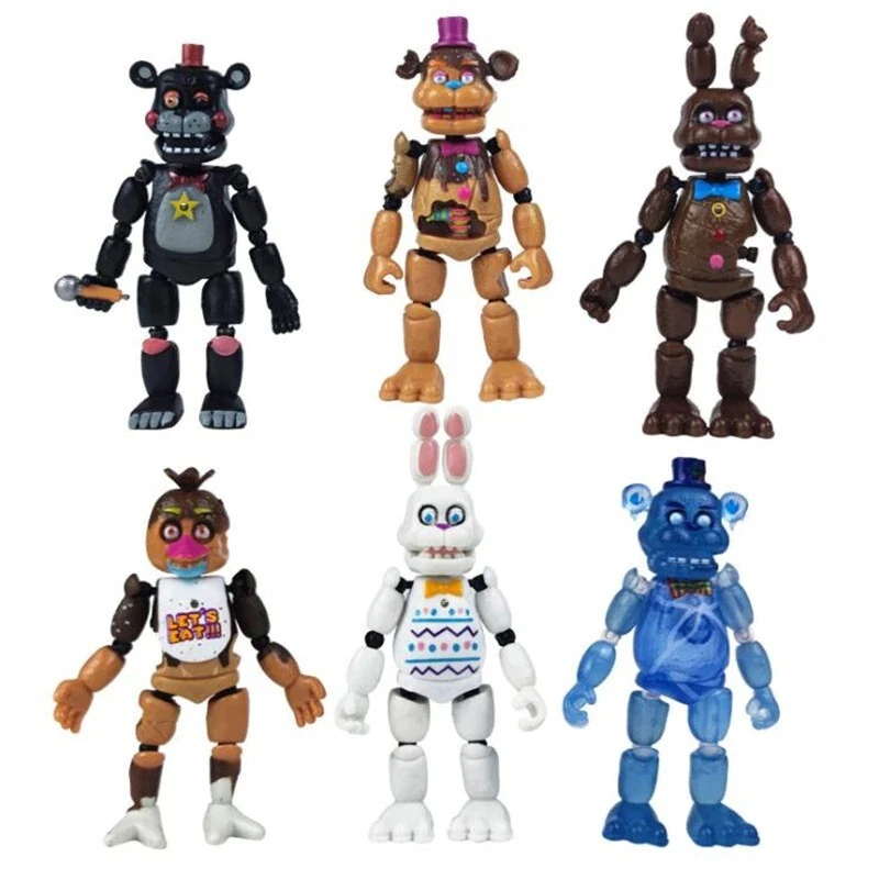 6Pcs Five Nights At Freddy's Articulated Action Figure FNAF Toys