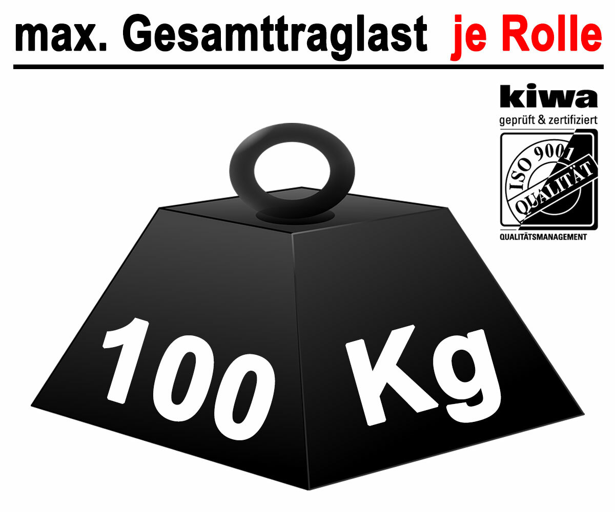 BS Rollen Schwerlastlenkrolle 125 Mm 200 Kg - LB520.B80.125