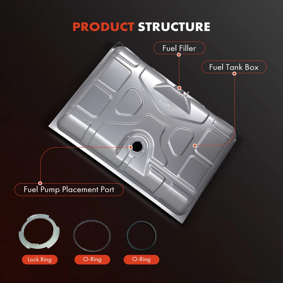Tanque de combustible de 20 galones con anillo de bloqueo y junta tórica para Ford Thunderbird 1962-1963 Foto 2 de 4