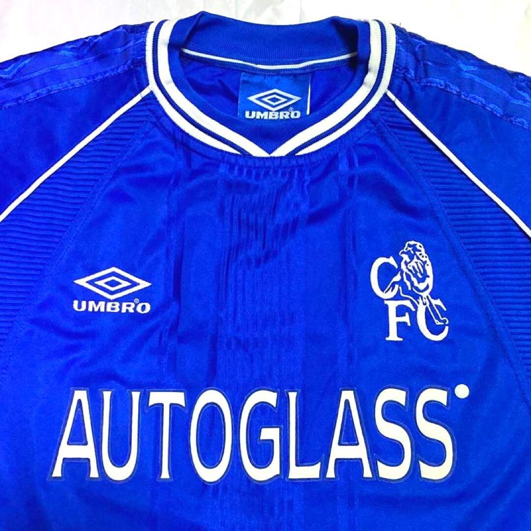 ウェア 00s Umbro chelsea L/S uniform T shirt Chelsea 2000 Umbro Away Football Shirt - Yellow - L Boys