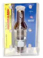 1" Super Long Length Convert-A-Ball Shank, Nickel Plated, USA Made, 10,000 GVW