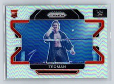 2022 Prizm WWE #42 Teoman Silver Prizm Rookie Card 1st Prizm RC