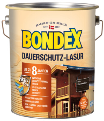 Bondex dauerschutz lasur rio pali. 4l Außen rio palisander 4,000 l