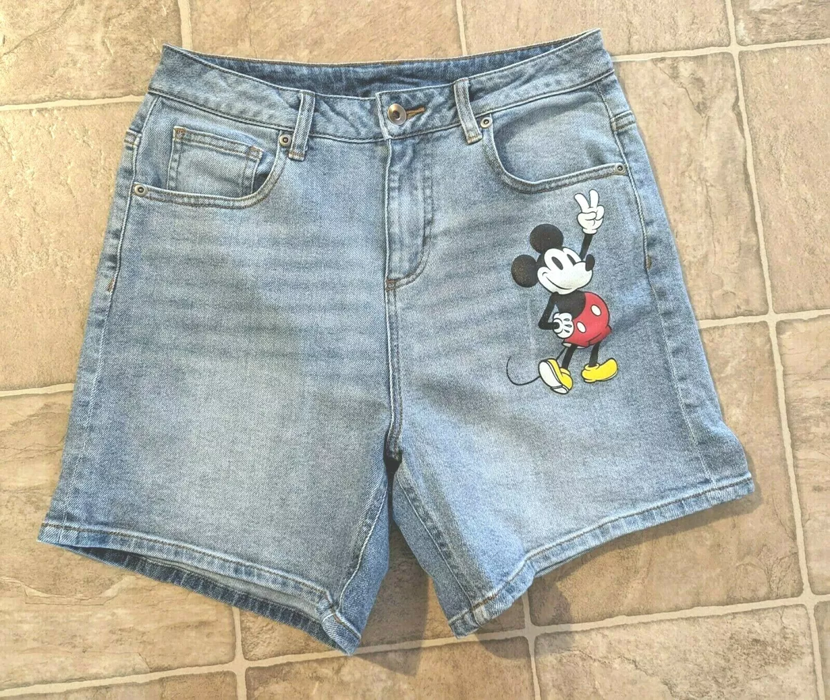 Mickey mouse sales jean shorts