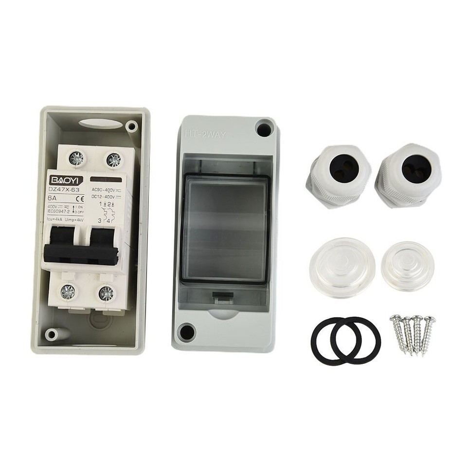 Waterproof AC400V Junction Box with Circuit Breaker Switch for Solar