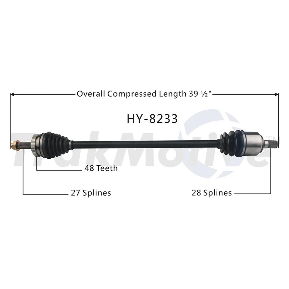 Junta de eje CV delantero Surtrack para Hyundai Sonata 2011-2015 Foto 3 de 4
