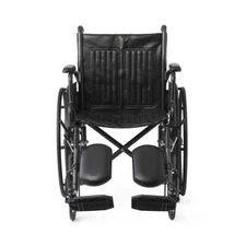 20" Wide K1 Basic Vinyl Wheelchair/Swing-Back Desk-Length Arm/Elevating Leg Rest