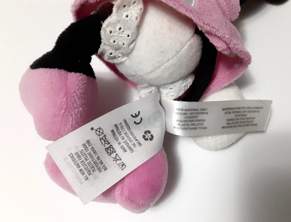 Disney Minnie Mouse Plush approx. 9 inch. Pink dress shoes and bow - Image 4 of 4