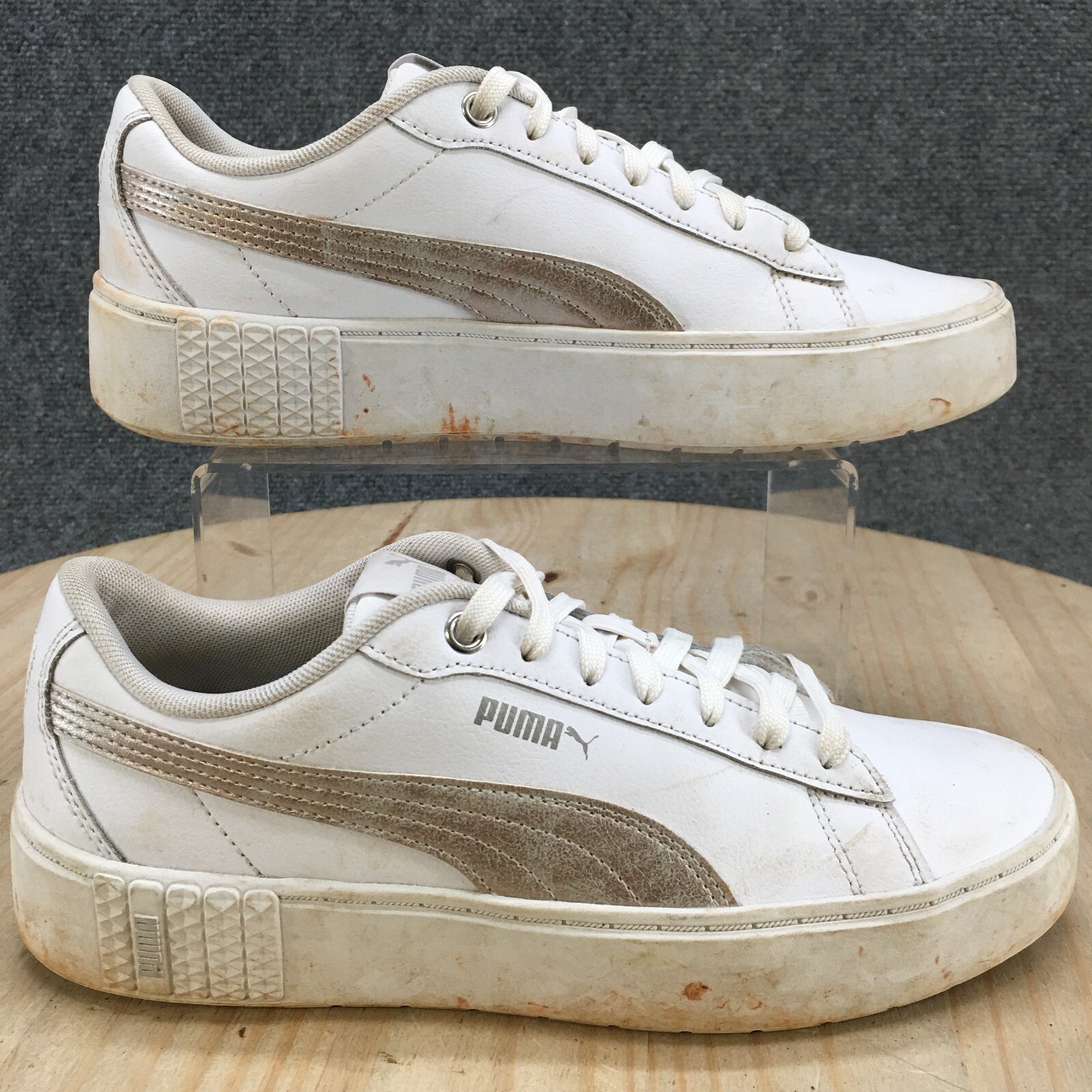 PUMA Shoes Womens 9 Smash Platform V2 Tennis Sneakers… - Gem