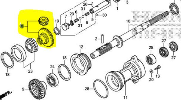 kyo Honda 41130-ZY3-C00 Gear Set; 41130ZY3C00 Made by Honda | eBay