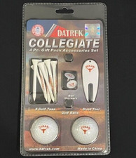 Brand New Texas Longhorns Golf Gift Set Golf Balls Tees Ball Markers Divot Tool