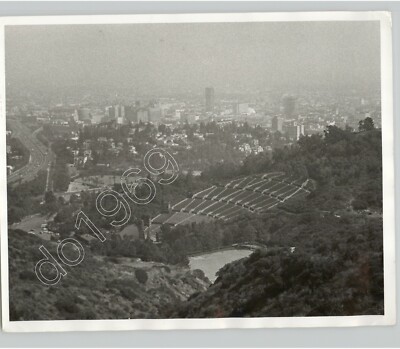 LA AIR POLLUTION seen from MULHOLLAND DRIVE, CA USA 1953 Unusual VTG Press Photo