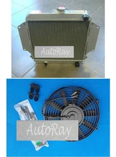 Aluminum Radiator + Fan for Suzuki Sierra SJ50 SJ413V 1/84-7/89 G13A Petrol 1.3L