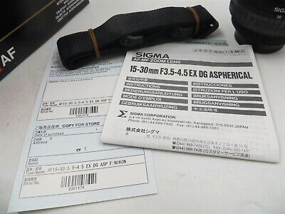 Sigma 15-30mm f/3.5-4.5 EX Aspherical DG DF AF Lens for Sigma 15-30mm f/3.5-4.5 EX Aspherical DG DF AF Lens for