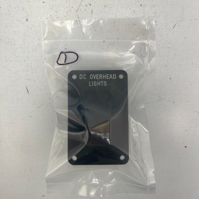 Carling Technologies DC Over Head Lights Rocker Switch Panel Mount Black