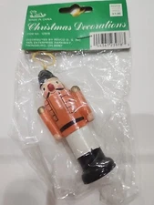 Vintage Revco Christmas Decorations Orange Toy Soldier Ornament New In Package 