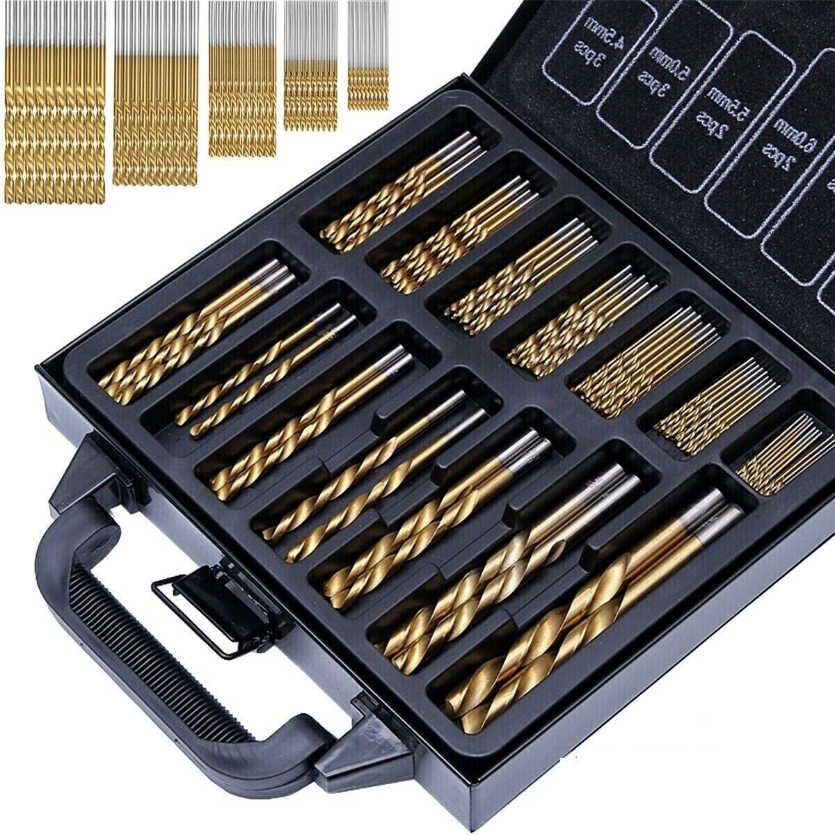 Recensione Set 100 Punte Trapano HSS Titanio: Misure da 1.5 a 10mm