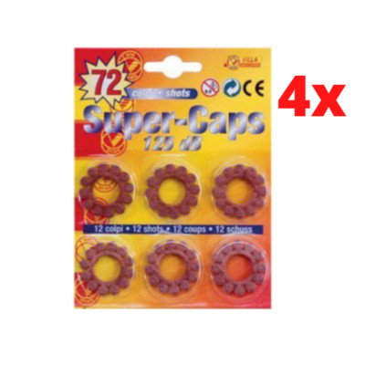 8x576 Colpi Di Munizioni Fulminanti Per Pistola Giocattolo – Tamburo 125 DB – Villa Giocattoli (Made In Italy)