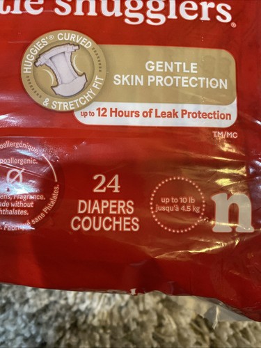 Huggies Little Snugglers Baby Diapers, Size Newborn 24 Count Gentle Skin Protect - Picture 2 of 4