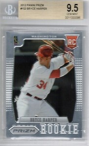 2012 Panini Prizm #152 BRYCE HARPER BGS 9.5 Rookie Card