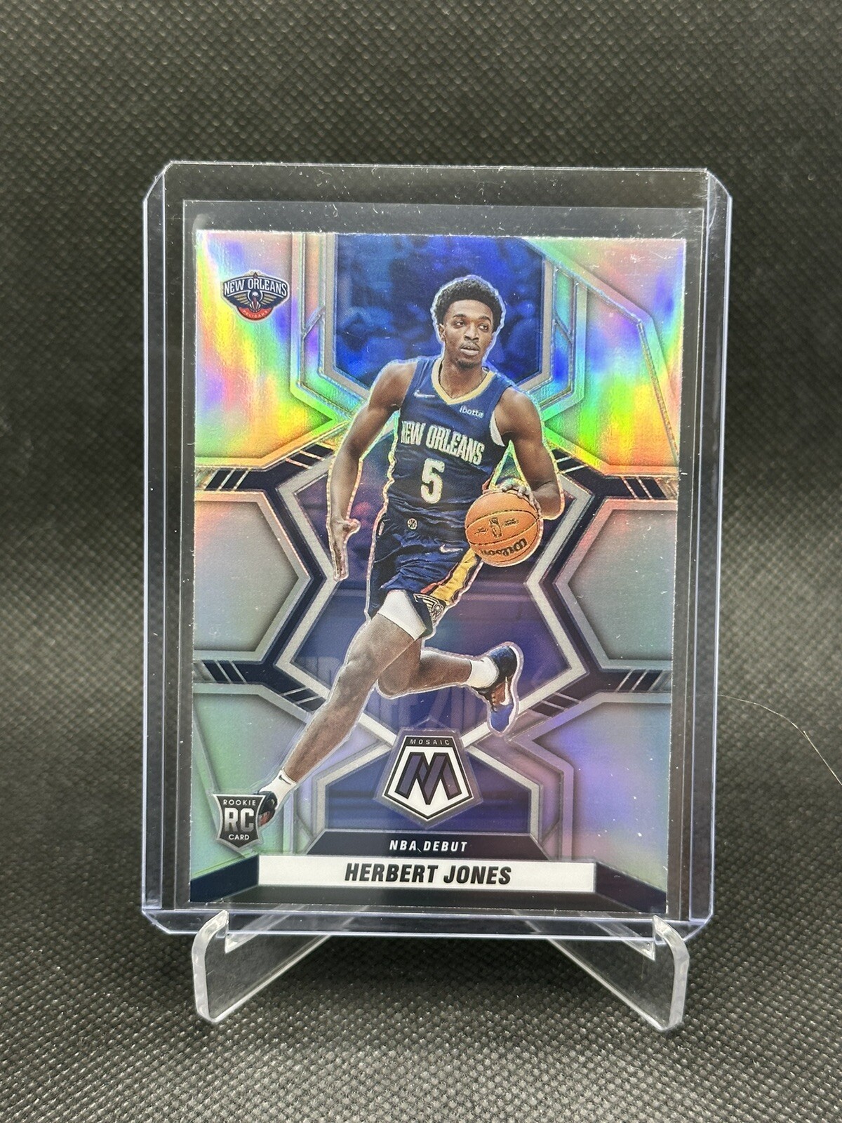 Herbert Jones 2021-22 Panini Mosaic NBA Debut Mosaic Silver Prizm #280 Pelicans