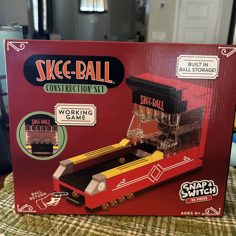 ✨ Skee Ball Building Blocks Set w/ Built In Ball Storage Working Game