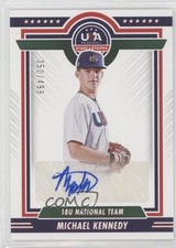 2022 Panini USA Baseball Stars & Stripes Blue Ink /499 Michael Kennedy Auto g3g